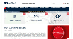 Desktop Screenshot of dekmetal.cz